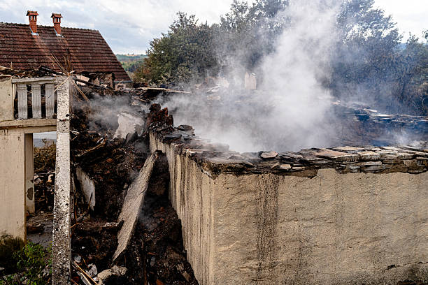 Professional Fire Damage Removal technician working in Laurel, FL